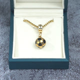 שרשרת כדורגל בשילוב חריטה אישית וברכה מרגשת