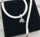 שרשרת סנייק עם תליון אות