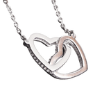 מתנה לחברה הכי טובה שרשרת שני לבבות מחוברים