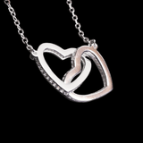 מתנה לחברה הכי טובה שרשרת שני לבבות מחוברים