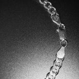 מתנה לגבר- צמיד חוליות קלאסי כסף 925 איטלקי עם ברכה אישית