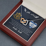 מתנה לגיוס - דגם לבבות מחוברים עם ברכה אישית ומרגשת