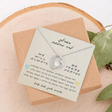 מתנה לילדה מאמא ואבא - שרשרת אהבה לנצח מתנה לבת ליום הולדת עם ברכה אישית