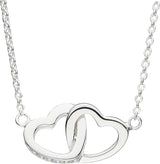 מתנה לילדה - שרשרת לבבות מחוברים עם ברכה מרגשת