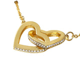 מתנה לילדה - שרשרת לבבות מחוברים עם ברכה מרגשת