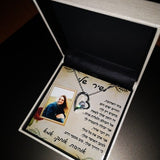 מתנה לילדה - שרשרת מתנה ליום הולדת מדגם אהבה לנצח עם ברכה אישית ותמונה