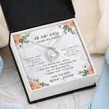 מתנה לנכדה לבת מצווה- שרשרת אהבה לנצח עם ברכה אישית