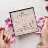 שרשרת מתנה לאישה בהיריון עם ברכה אישית