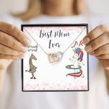 שרשרת מתנה לאמא הכי טובה - עם ברכה מצחיקה ומקורית