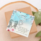 שרשרת מתנה לאחות בלב ובנפש - אהבה לנצח