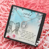 שרשרת מתנה לאחות בלב ובנפש - אהבה לנצח