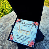 שרשרת מתנה לסבתא - חריטה עם שמות של הילדים או נכדים